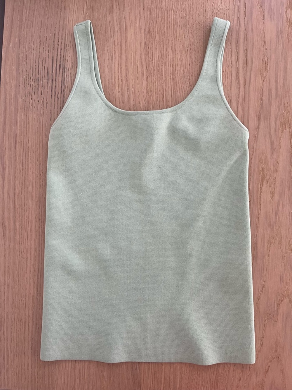 Alice + Olivia Scoop Tank Top in Light Sage
